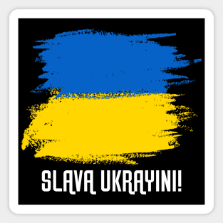 Support Ukraine Patriotic Solidarity Flag Design Magnet